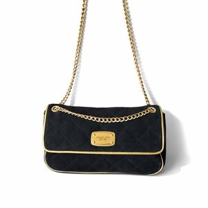 MICHAEL Michael Kors Black and Gold Quilted Bag